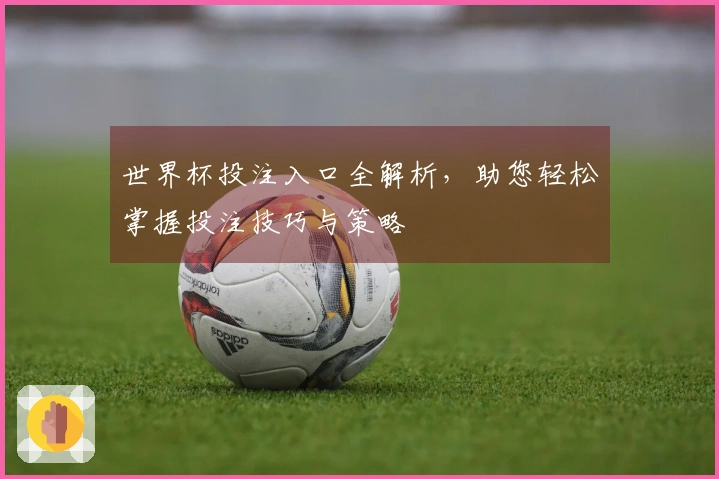 世界杯投注入口全解析，助您轻松掌握投注技巧与策略